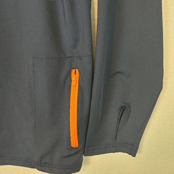 Halloween Jack O Lantern Unisex Long Sleeve Zip Pumpkin Hoodie Blue Size Medium‎ - Picture 5 of 7